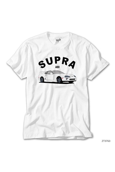 CrowsGate Toyota The Supra A80 White T-Shirt