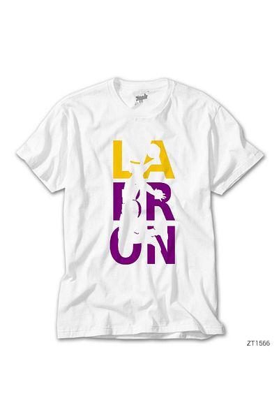 CrowsGate Lebron J. Lakers White T-Shirt