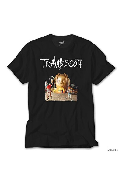 WAKHA تيشيرت ترافيس سكوت الأسود