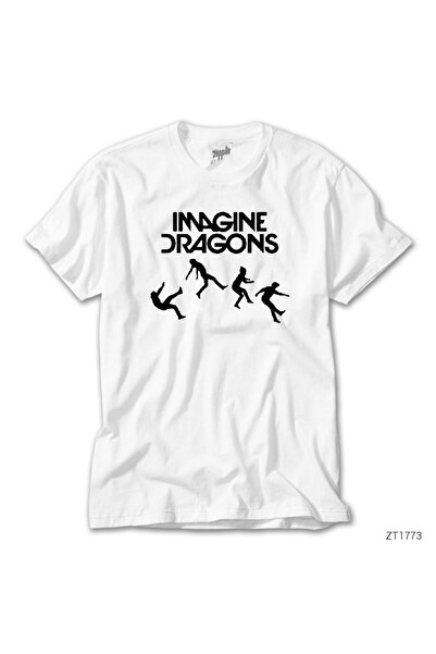 WAKHA Tricou Imagine Dragons Fall alb