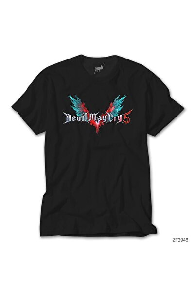 WAKHA Tricou negru Devil May Cry 5