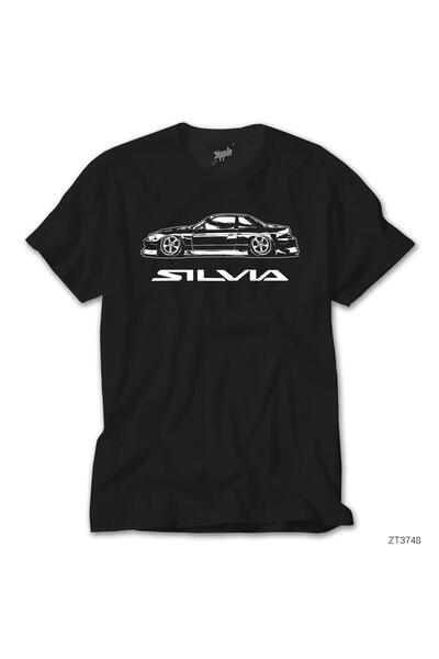 WAKHA Μαύρο μπλουζάκι Nissan Silvia