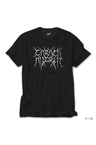 WAKHA Tricou negru cu logo Carach Angren