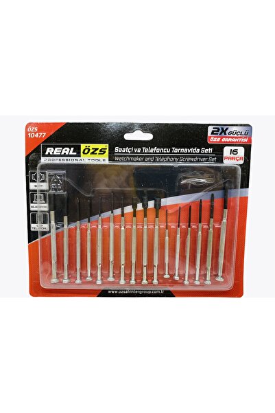 Genel Markalar REALÖZS 16 PARÇA SAATÇİ BİLGİSAYARCI ve TELEFONCU TORNAVİDA SETİ