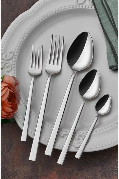 on-on Solingen Olimpos 60 Piece Fork Spoon Set - 18/10