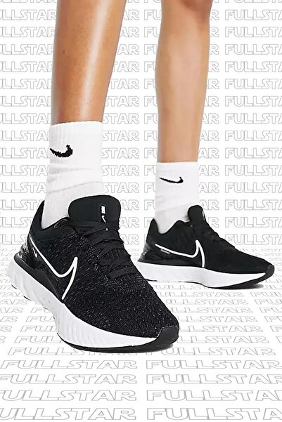 Nike React Infinity Run Flyknit 3 Running Shoes Black Yürüyüş Koşu Ayakkabısı (DAR KALIP)