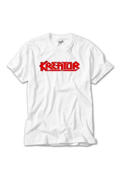 CrowsGate Kreator Logo Red White T-Shirt