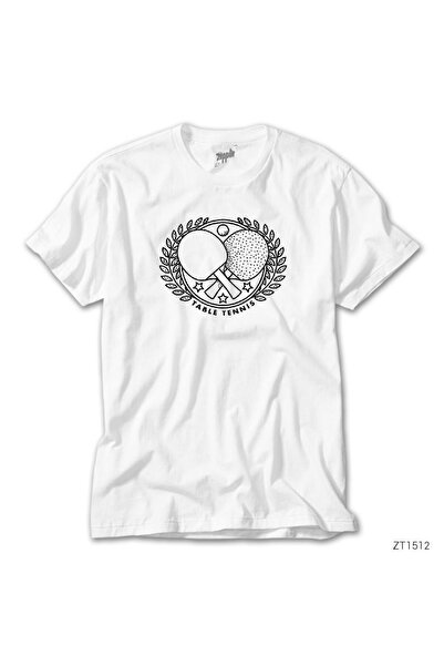 WAKHA تي شيرت نسائي أبيض لتنس الطاولة مقاس XL