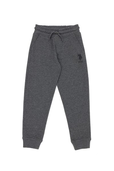 U.S. Polo Assn. Boys' Melange Anthracite Sweatpants - 50269414 -Vr081