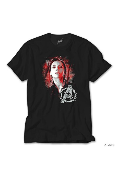 Generic Brand Tricou Black Widow Black pentru damă Mărimea XL