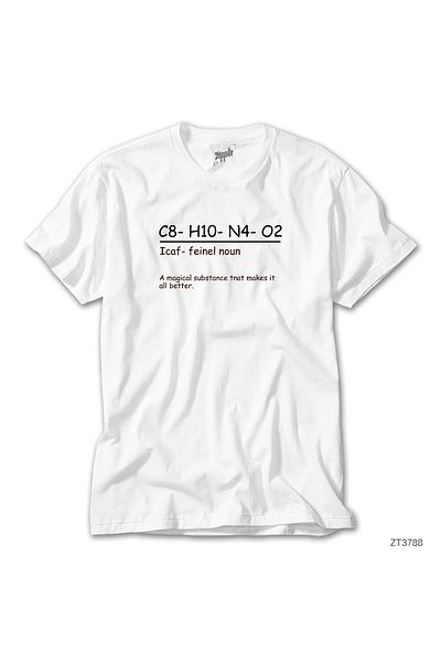 CrowsGate C8 H10 N4 02 White T-Shirt
