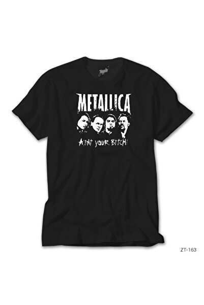 WAKHA Μαύρο μπλουζάκι Metallica Aint Your Bitch