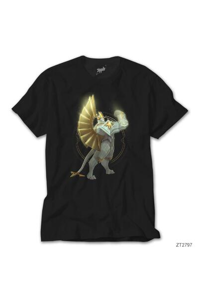 WAKHA Tricou negru LoL Galio