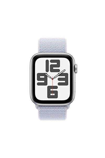 Apple Watch SE GPS 44mm Gümüş Alüminyum Kasa + Bulut Mavisi Spor Loop