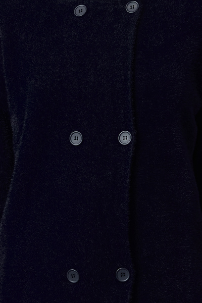 Trendyol Collection Navy Blue Knitwear Cardigan - Feather Coat Look, Twoaw25hi00188