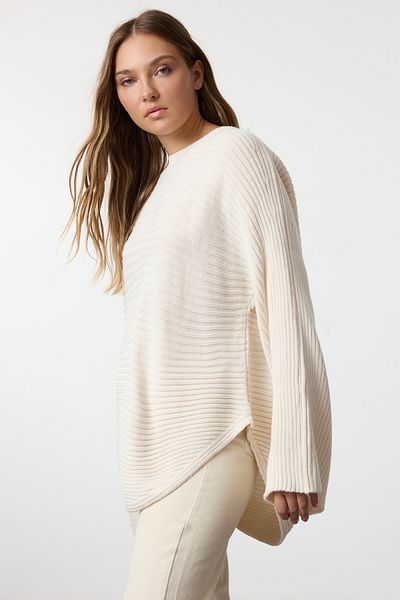 Trendyol Collection Pulover de tricotaj cu decolteu lat - TWOAW25KZ00039