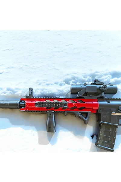 PeriYedi M416 Gel Blaster Uzun menzilli Jel Tabancası Kırmızı