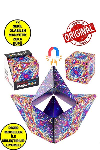 TOYFEST 3 Boyutlu Stress Giderici Manyetik Geometrik Mozaikli Mıknatıslı Akıl...
