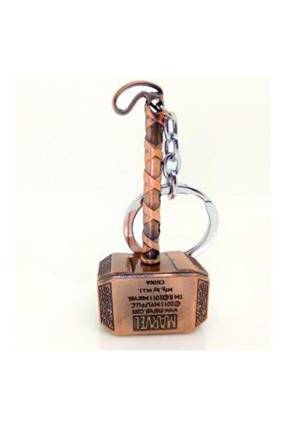 TOYFEST Marvel Avengers Thors Hammer - Metal Thor Hammer Figured Keychain - Copper Color