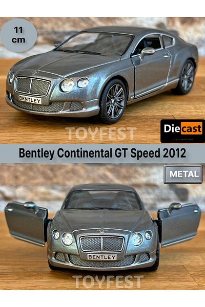 TOYFEST 2012 بنتلي كونتيننتال جي تي سبيد سحب قطرة أبواب قابلة للفتح موديل سيارة معدنية - مدخن 11.5 سم