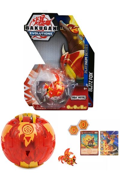 TOYFEST سلسلة باكوجان إيفوليوشن بلاتينيوم ريد بليتز فوكس - قطعة واحدة