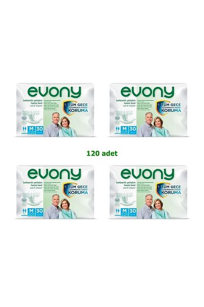 Evony Patient Diaper Velcro Medium 120 Pcs