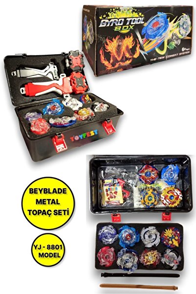 TOYFEST Beyblade Metal Assembled Gyro Tool Box YJ - 8801 - Yeni Nesil Çantalı...