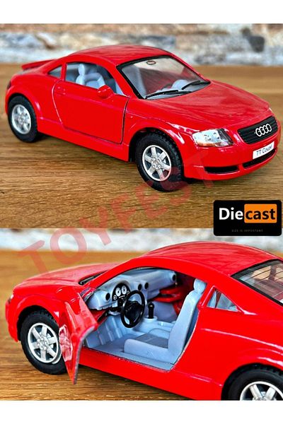 TOYFEST أودي TT كوبيه سحب قطرة يموت - سيارة معدنية قابلة للجمع مع أبواب مصبوبة - 11.5 سم