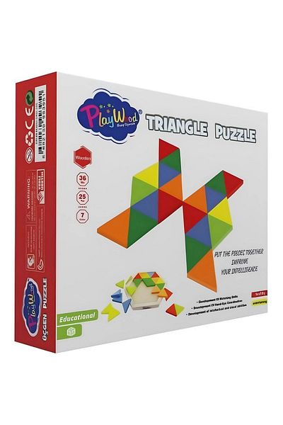 TOYFEST لغز خشبي بتصميم مثلث