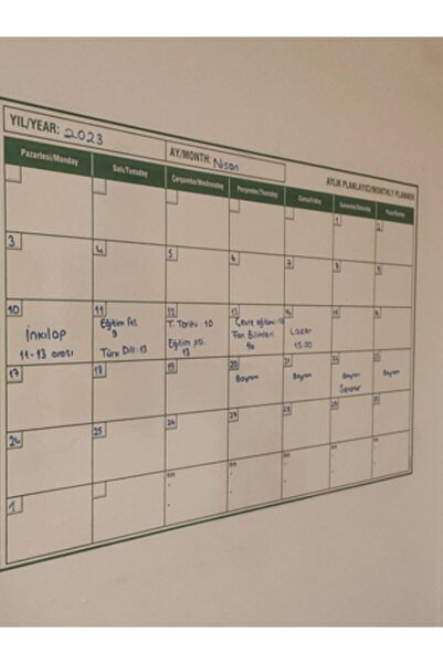 TOYFEST 85x56 cm Monthly Schedule Planner Calendar - Self-Magnetic Adhesive on the Wall