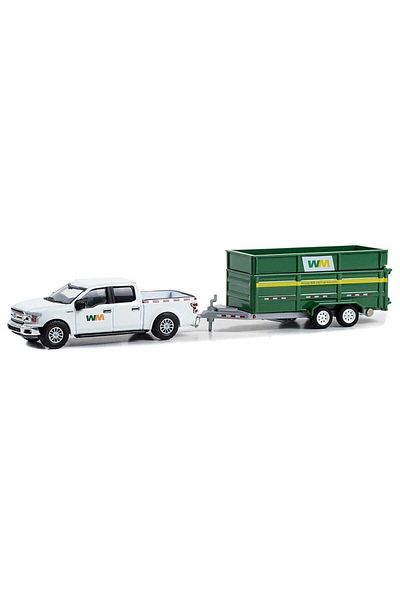 TOYFEST Greenlight 1:64 2018 Ford F-150 XLT مع تفريغ مزدوج المحور