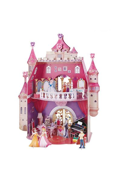 TOYFEST لغز ثلاثي الأبعاد CubicFun - قلعة عيد ميلاد الأميرة