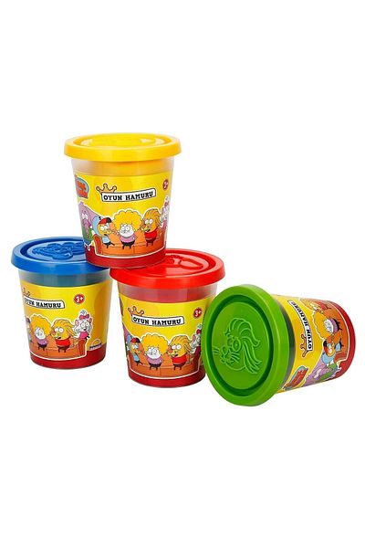 TOYFEST مجموعة صلصال كرال شاكر 4 قطع - 560 جم