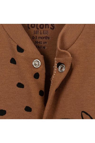 Necix's Safari Jumpsuit for Baby Boy - Front Snaps