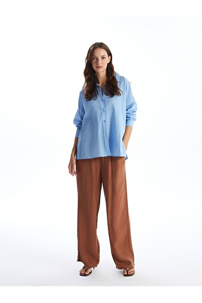 LC Waikiki Women's Straight Cut Elastic Waist Pants