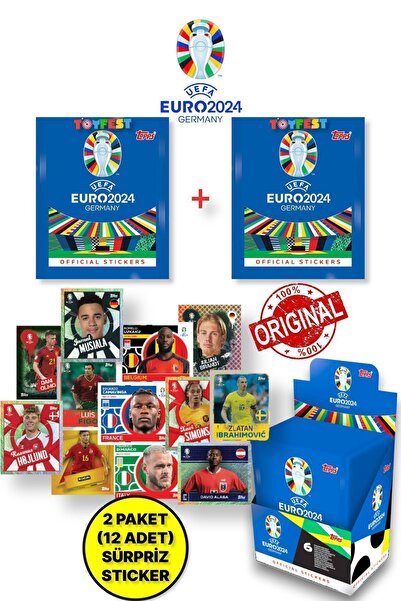 TOYFEST ALMANYA EURO 2024 Avrupa Şampiyonası Match Attax - 2 ADET Futbolcu St...