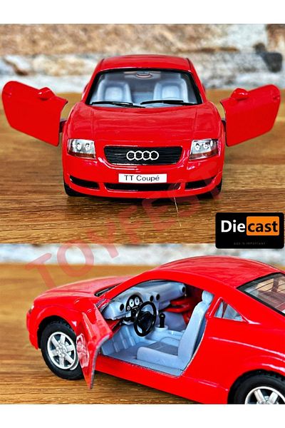 TOYFEST أودي TT كوبيه سحب قطرة يموت - سيارة معدنية قابلة للجمع مع أبواب مصبوبة - 11.5 سم