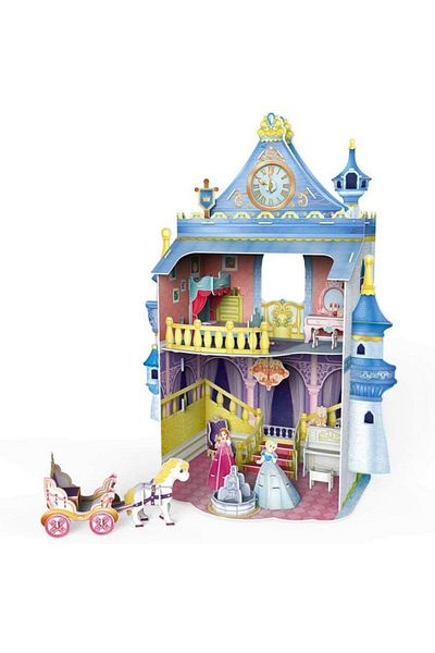 TOYFEST لغز ثلاثي الأبعاد - قلعة CubicFun الخيالية