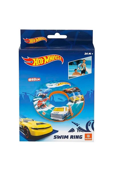 TOYFEST Hot Wheels 50 cm Life Buoy - Children's Sea and Pool Swimmer with Figures