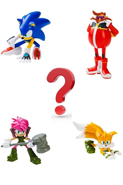 TOYFEST Sonic Prime 5 li Figür Set - Sonic + Tails + Dr. Eggman + Amy Rose + ...