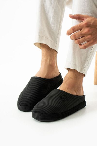 MÜJERİL'S Ανδρικές παντόφλες Unisex Κεντημένες Velvet House