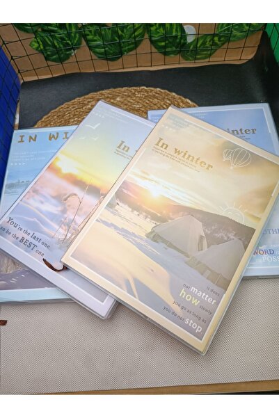 Meyra Accessories Manzara Temalı Büyük Boy Kendinden Şeffaf Kılıflı Defter 1adet