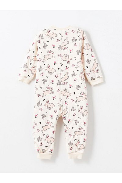 LC Waikiki Crew Neck - Baby Girl Printed Long Sleeve Sleeping Bag