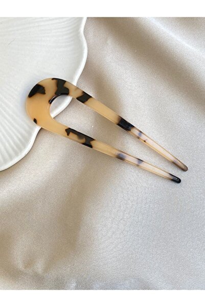 TwinsSis Store Kemik Fransız Tarzı Lüx Asetat Topuz Tokası