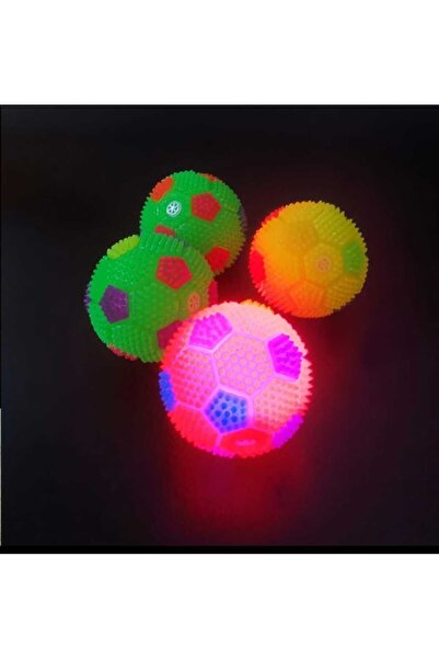 Dalian Home Kedi -köpek Düdüklü Işıklı Oyun Topu Renkli Işıklı Top Köpek Oyun Topu