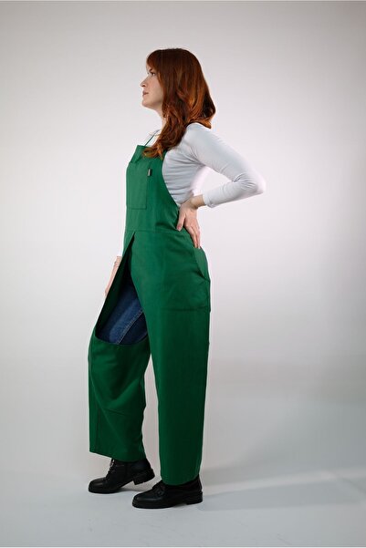 HHOPES Arkası Açık Atölye Seramik Resim Önlüğü Iş Hobi Bahçe Tulum