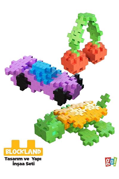Go Toys Blockland 400 قطعة - لعبة Pixel Creative Design Minecraft