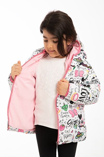 Firststops Дівчатка з капюшоном з флісу літні метелики з візерунком зимове надувне пальто пальто куртка парка