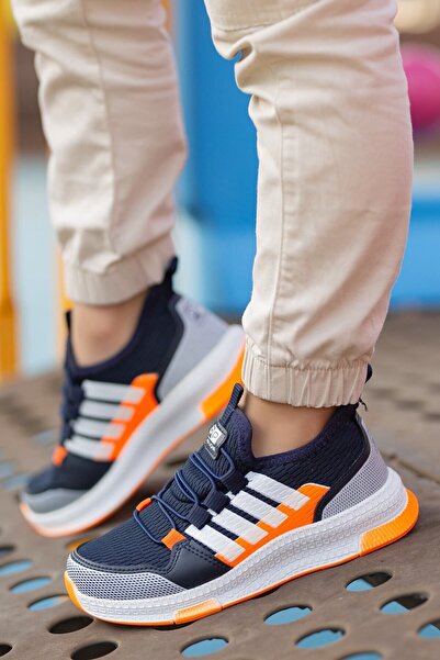 BOUIS Evidențiator unisex pentru copii Zilnic bleumarin portocaliu cu șiretur...