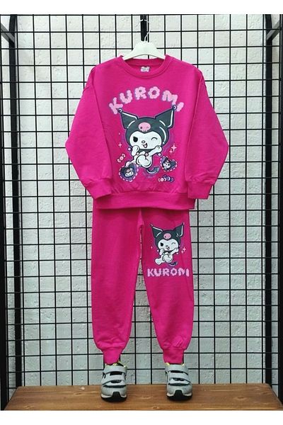 ARBİ kids Kuromi Compact Girl's Cotton Combed Cotton Double Set